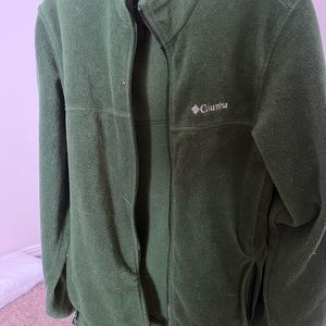 Columbia Green Fleece Zip Up Sz Small